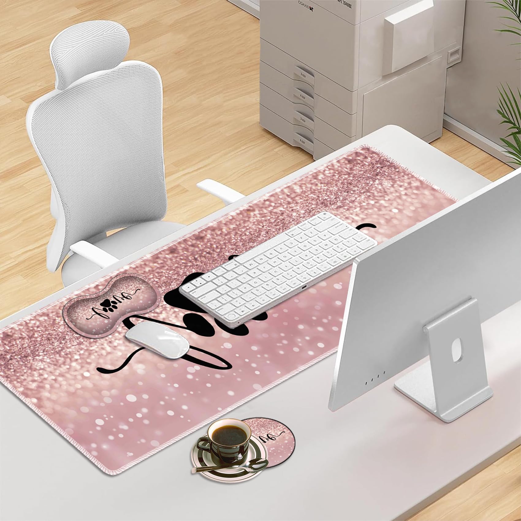 3-in-1 Large Mouse Pad Gaming Set (31.5 X 11.8 Inch)+ Wrist Rest - View #11