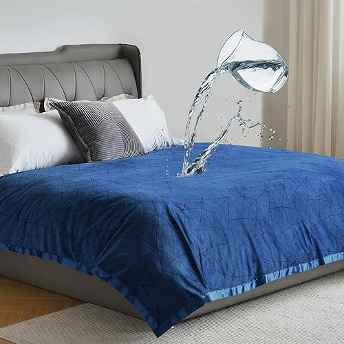 Miniatura 10 de Funda de manta impermeable de 70 x 90 pulgadas para bebés, adultos, perros, gatos o cualquier mascota, protector de 3 capas y manta 100% a prueba de