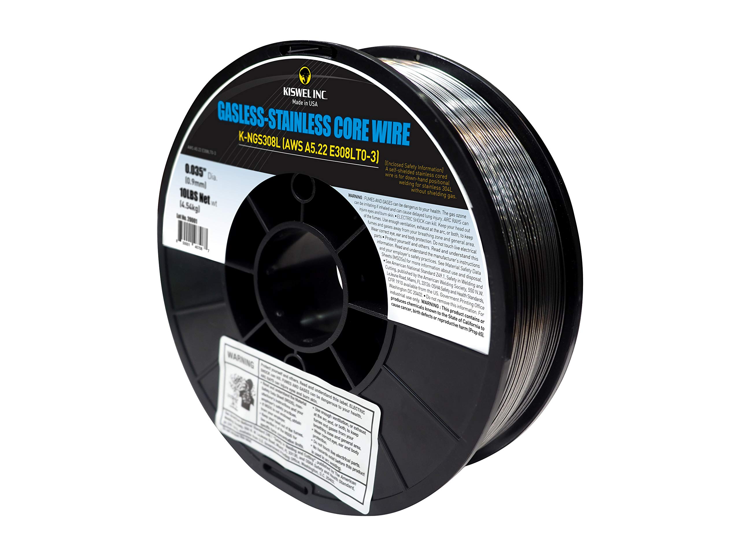 (Made in USA) E308LT0-3 K-NGS308L .035 in. Dia 10lb. Gasless-Stainless Welding Wire