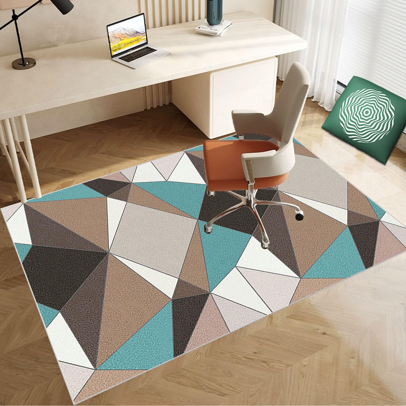 80 x 120 cm Heavy Duty Office Chair Mat for Carpeted Floor Computer Gaming Desk Chair Mat for Carpet Hard Floor Protector Mat for Rolling Chair Carpet Protector Chair Mat Floor Mat for Office Chair