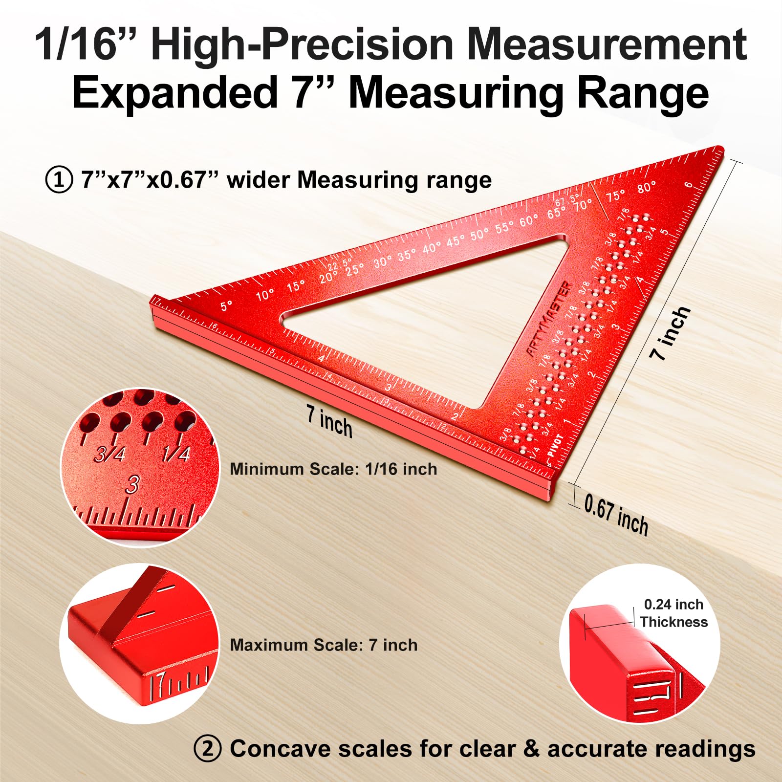Carpenter Square - 7 Inch Precision Tool -5 Carpenter Square - 7 Inch Precision Tool -5