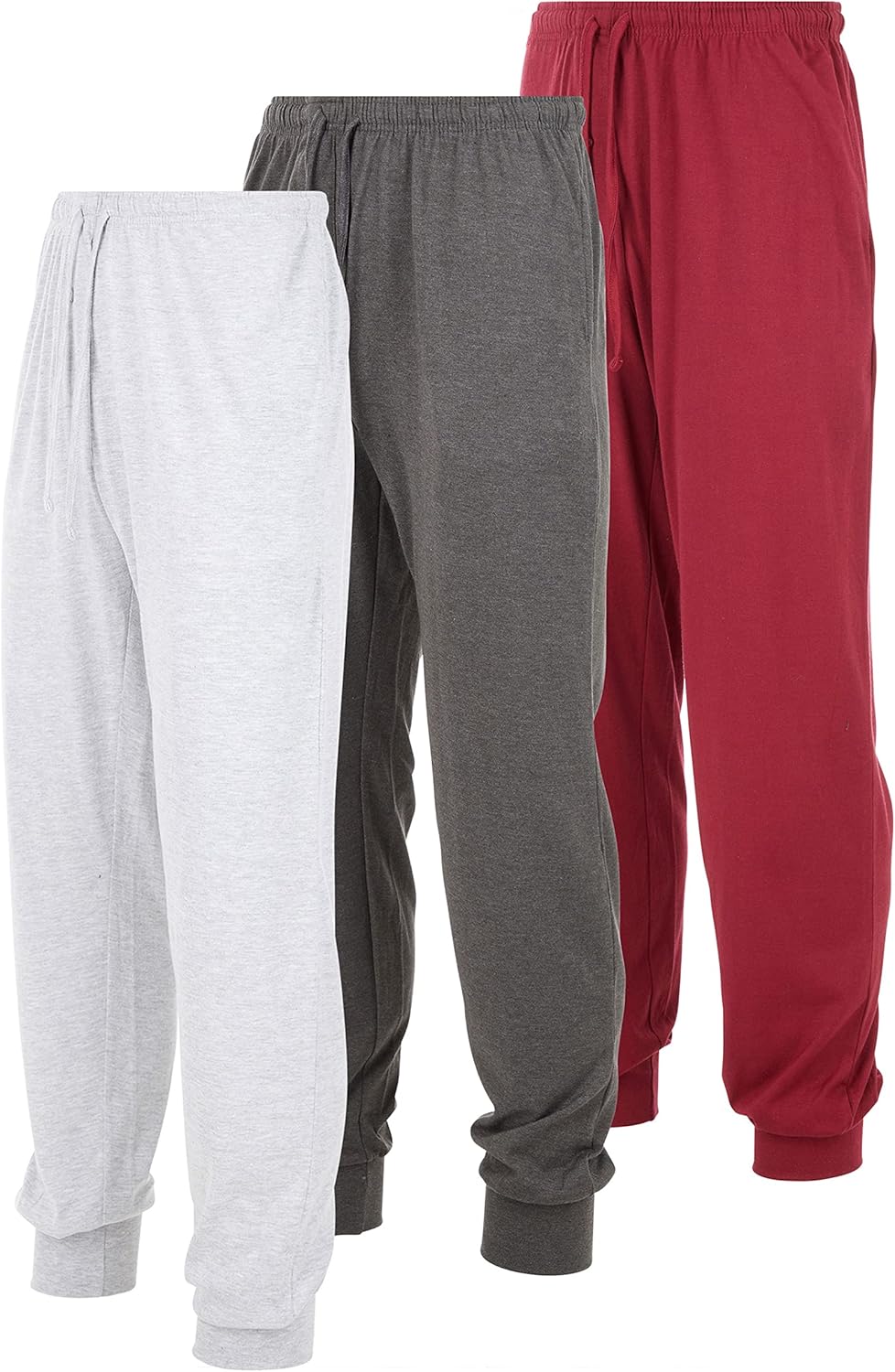 DARESAY Mens Lounge Pants with Pockets - Mens Pajama Pants - Lounge Pants Men, Up to 3XL Pack of 3