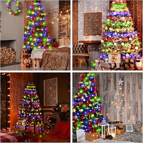 Miniatura 9 de Eoako Luces de Navidad para decoración de interiores, con certificación UL, 350 LED, 6.7 pies x 14 líneas, luces de árbol de Navidad para Navidad,