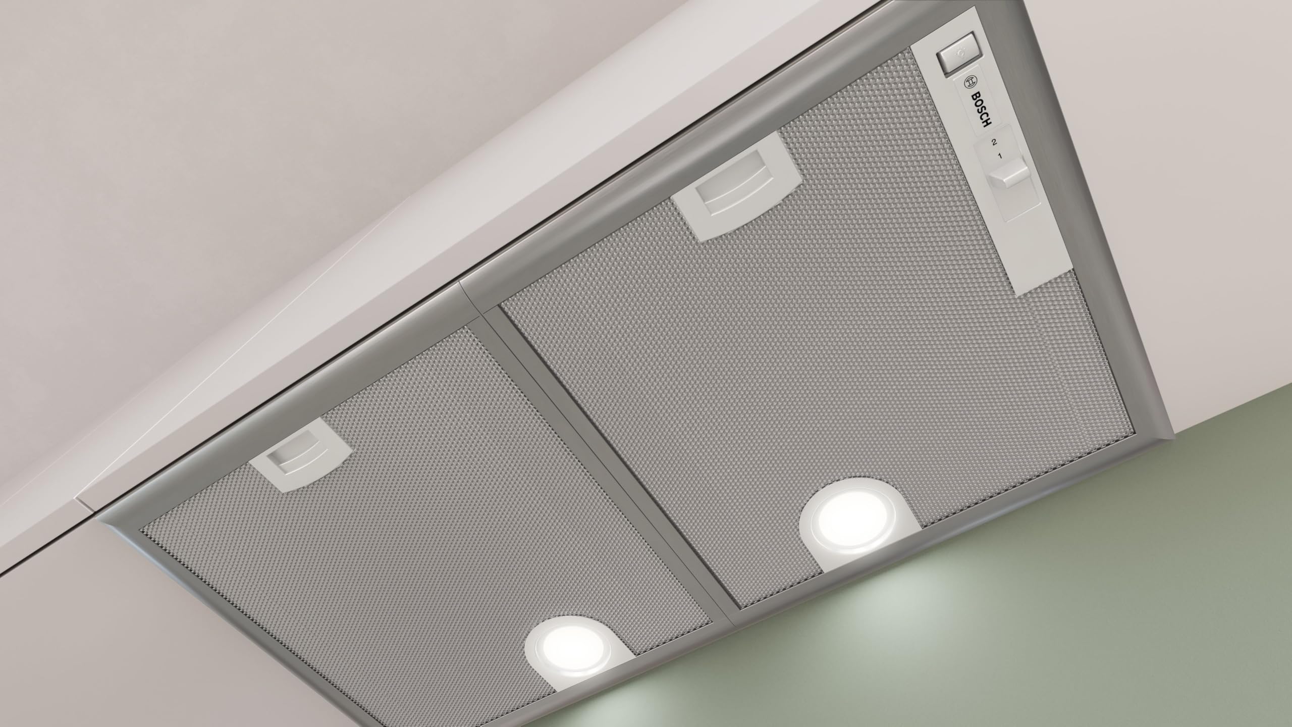 Bosch Serie 4 Lüfterbaustein 75 cm DHL755BM LED-Beleuchtung Abluft Umluft Metallfettfilter Silber metallic