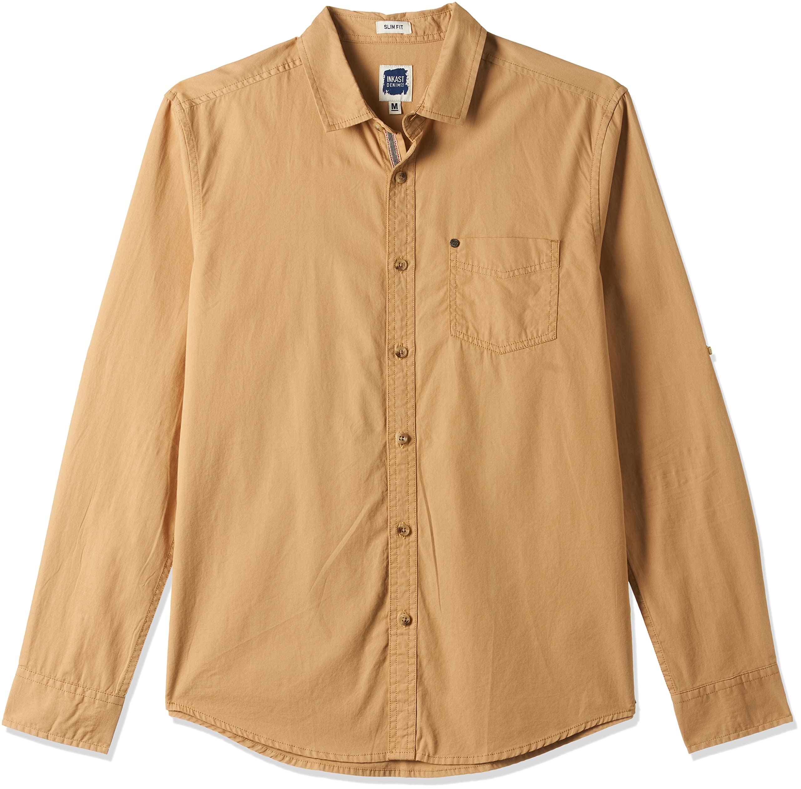 Denim Co. Men's Solid Slim Casual Shirt (IN-S-34)