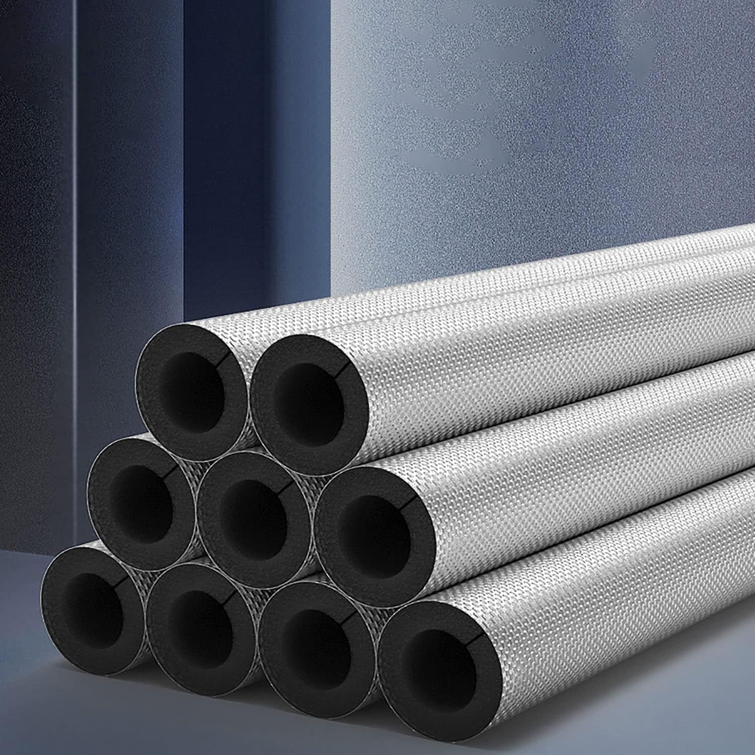 Aluminum Foil Insulation Rubber and Plastic Pipes,Outdoor