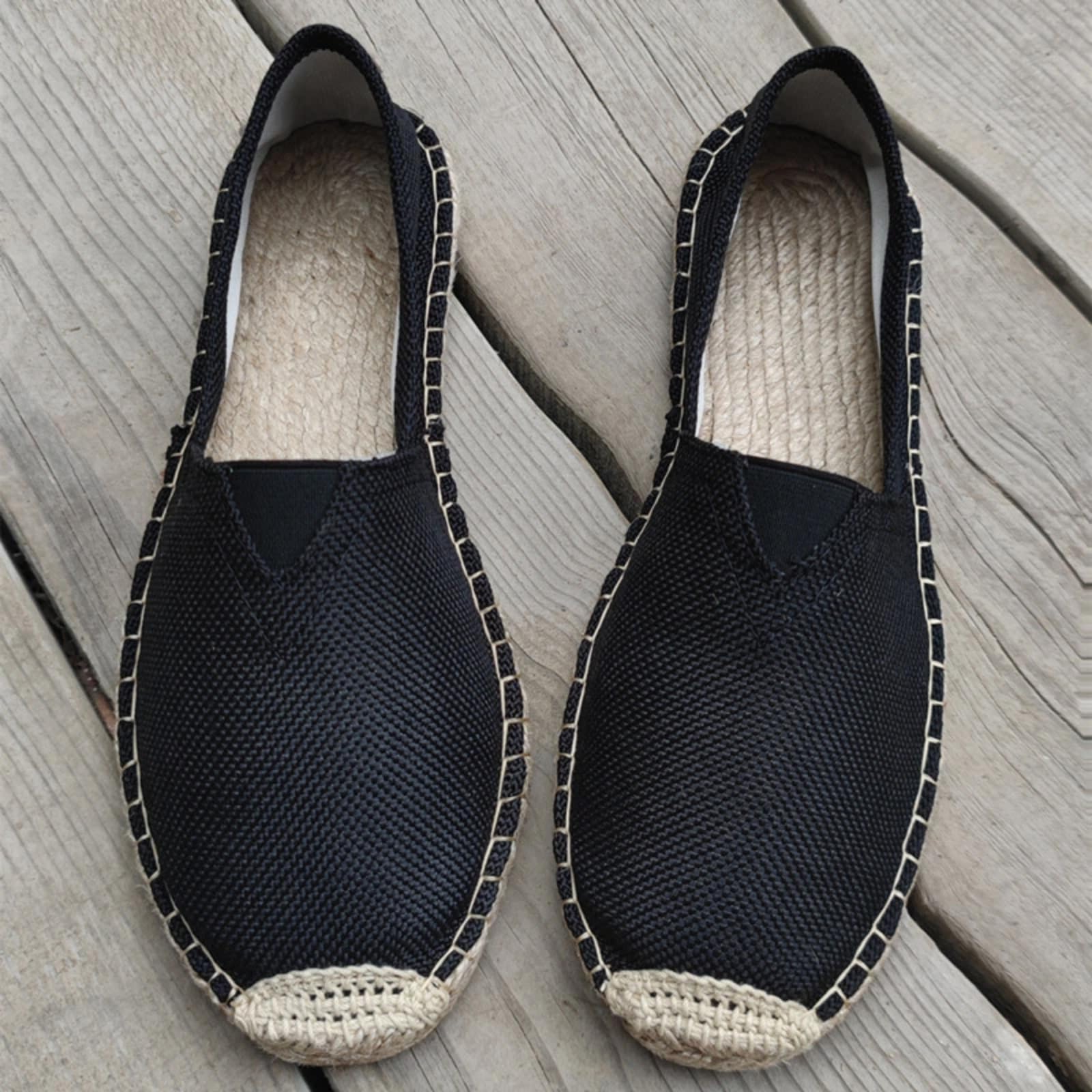 HANDGENÄHT LEINWAND ATMUNGSFÄHIG Outdoor Freizeit FISCHERSCHUHE(Hellbraun,45)