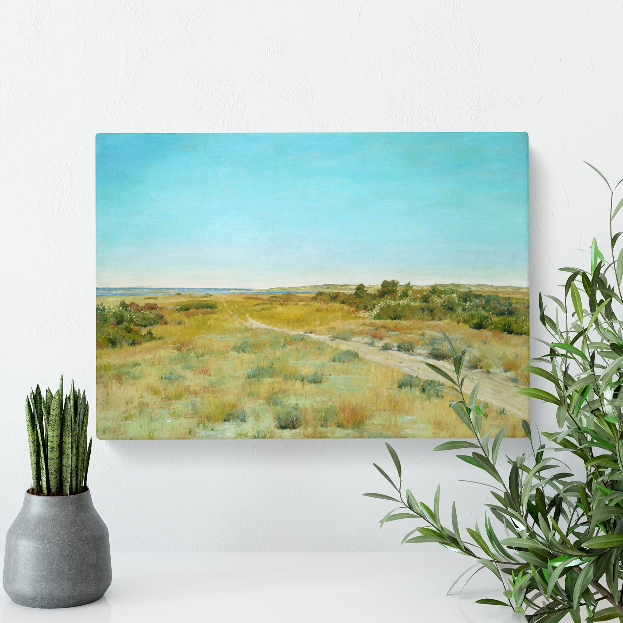 First Touch Of Autumn By William Merritt Chase Canvas Print, Mixed, 25L x 50W cm - Image 2