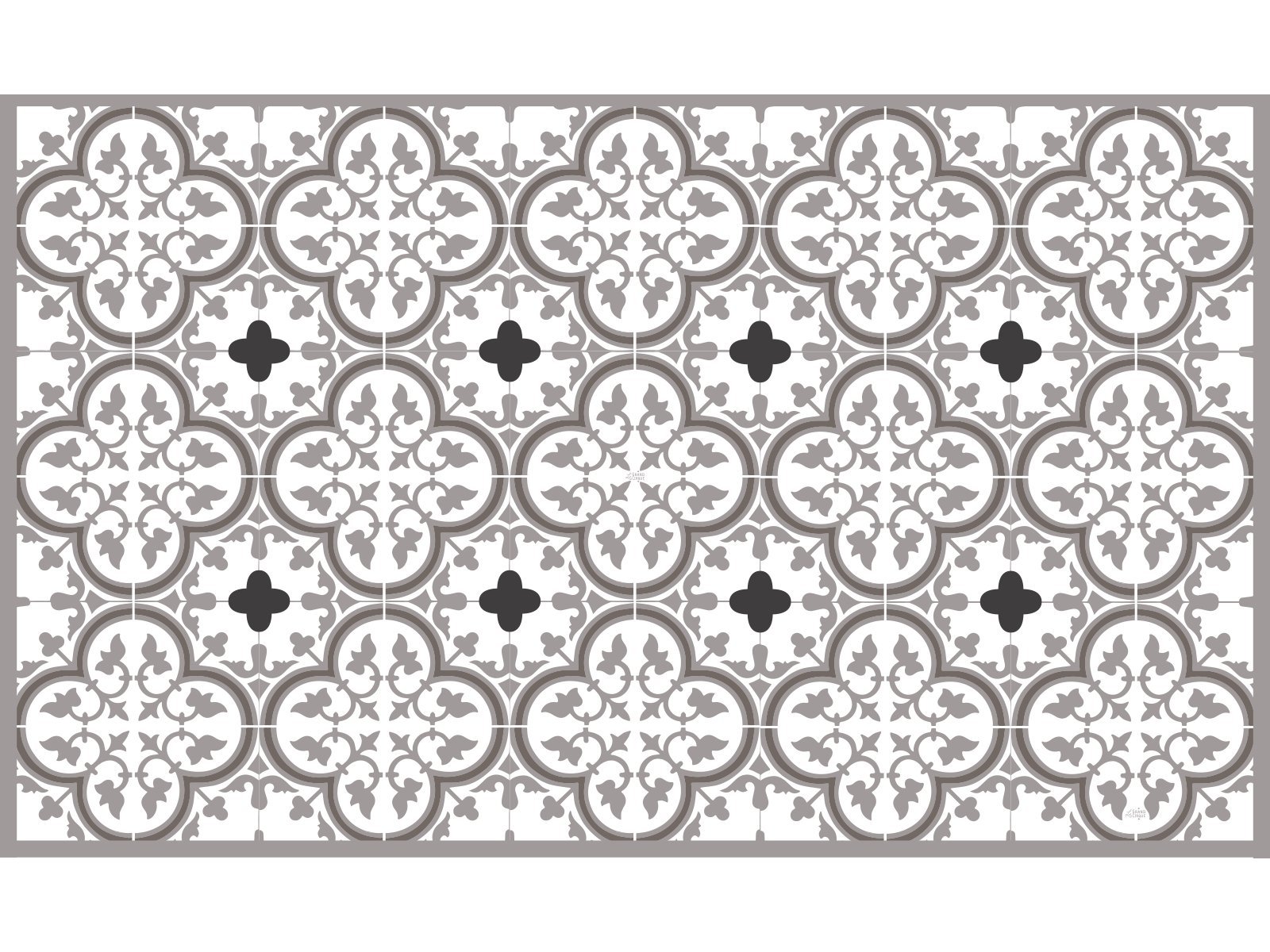 Le Grand Cirque The Big Circus tapilino-tuil-moka Mat – Multicoloured Vinyl, multicolored, 65 x 140 cm