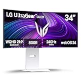 34GX90SA-W 34-inch Ultragear WQHD &lpar;3440 x 1440&rpar; OLED Curved Gaming Monitor 240Hz&comma; 1ms&comma; NVIDIA G-Sync Compatible&comma; AMD FreeSync Premium&comma; VESA DisplayHDR True Black 400&comma; webOS&comma; USB Type-C&comma; White