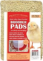 PeckingOrder Brooder Pads for Chicks 25 Pack - Aspen Excelsior Low Dust Hatchery Preferred Bedding