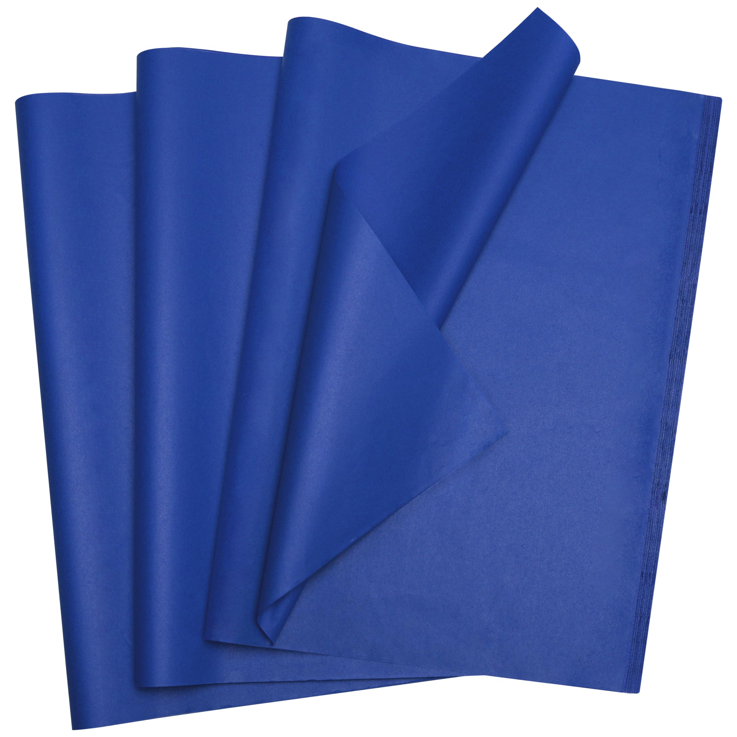 Bobobag 100 Sheets Blue Tissue Paper, 20" x 14" Tissue Paper for Gift Bags, Bulk Gift Wrapping Tissue for DIY Crafts, Birthday, Christmas and Holiday Decor