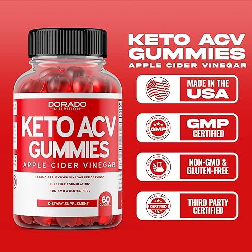 Miniatura 5 de Keto ACV Gummies Advanced Weight Loss (1000 mg) Keto Gummies - Quema de grasa ACV para pérdida de peso y grasa del vientre, delicioso sabor a