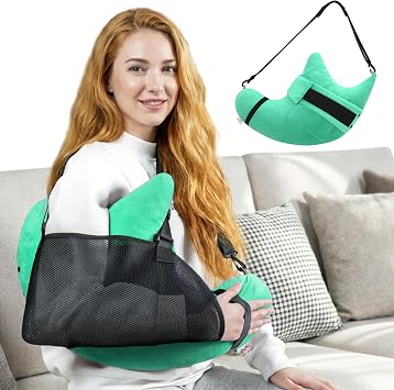 Shoulder Surgery Pillow for Rotator Cuff Pain Impingement Replacement Recovery Aids Side Sleepers Body Post Arm Injury Support Relief Supplies Broken Collarbone Must Haves with Forearm Sling
