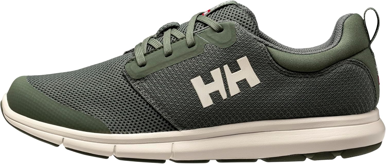 Helly Hansen Men's Feathering Shoes - Breathable Sailing Sneakers - Non-Marking Boat Footwear - Cushioned Shoes - Non-Marking Rubber Sole - Breathable Design with Lightweight Construction