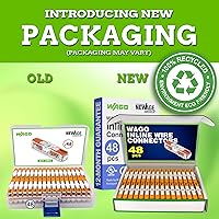 Vista 7 de WAGO 221-2401 48 piezas de conectores de cable de empalme compacto en línea Incluye 48 piezas 221-2401 (2 conductores) Conectores de cable WAGO