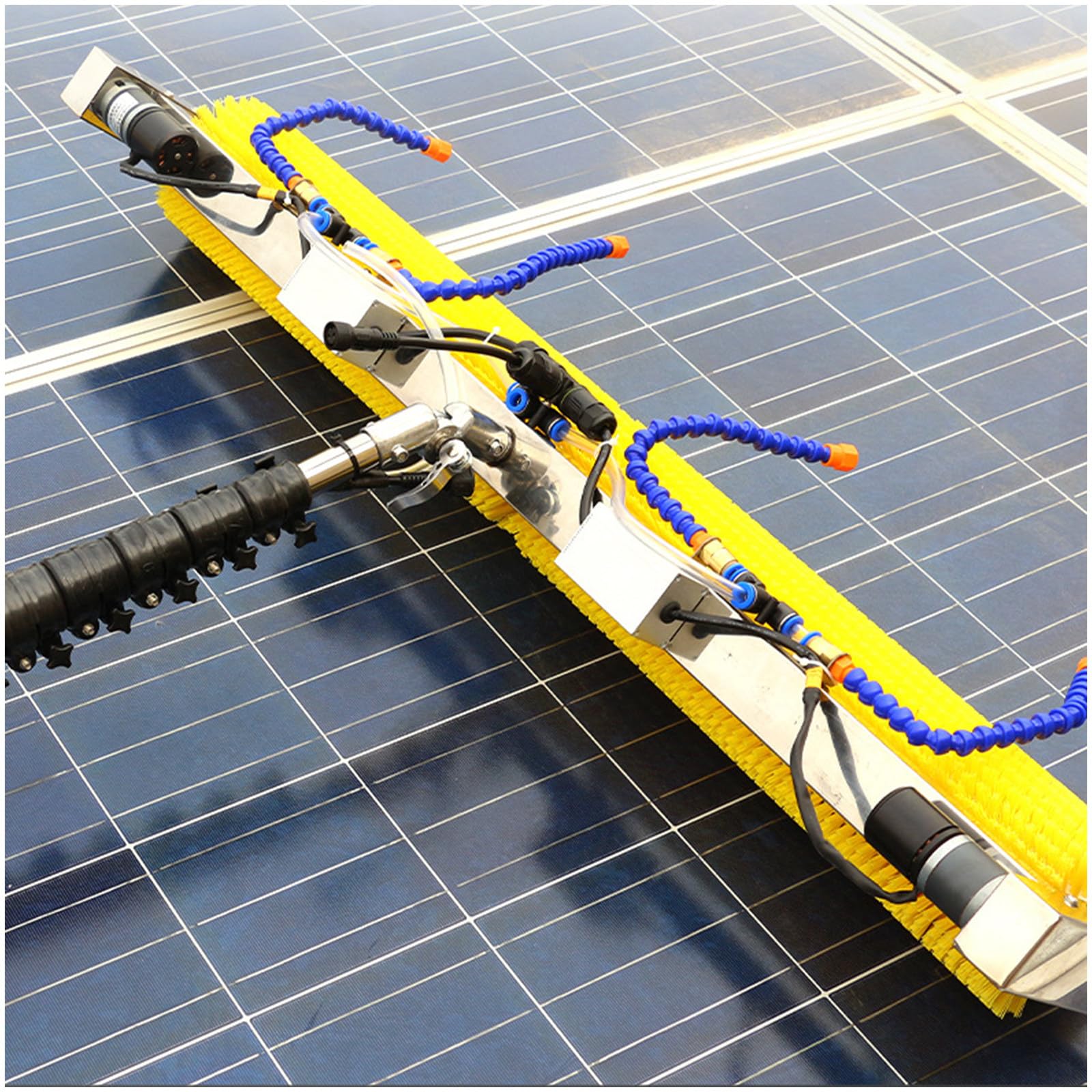 HADECOLL Solar Panel Cleaning Kit With Telescopic Pole And Wide Brush For Efficient Photovoltaic Maintenance,6M/19Ft