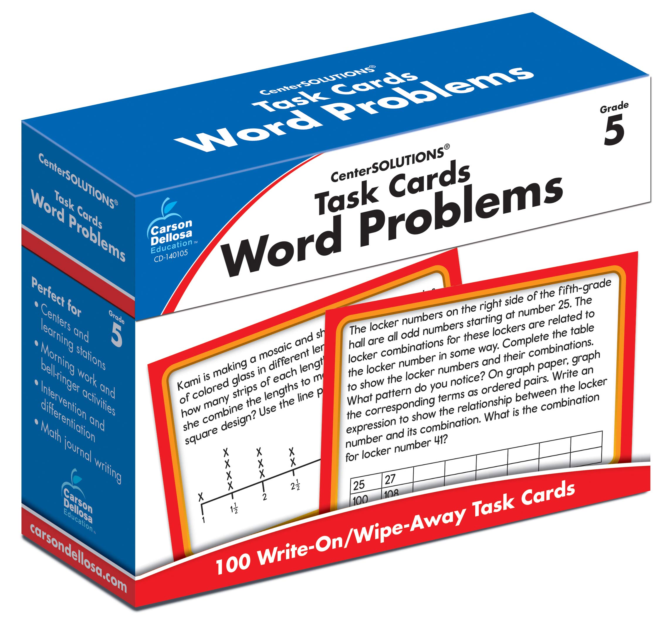 Task Cards: Word Problems, Grade 5