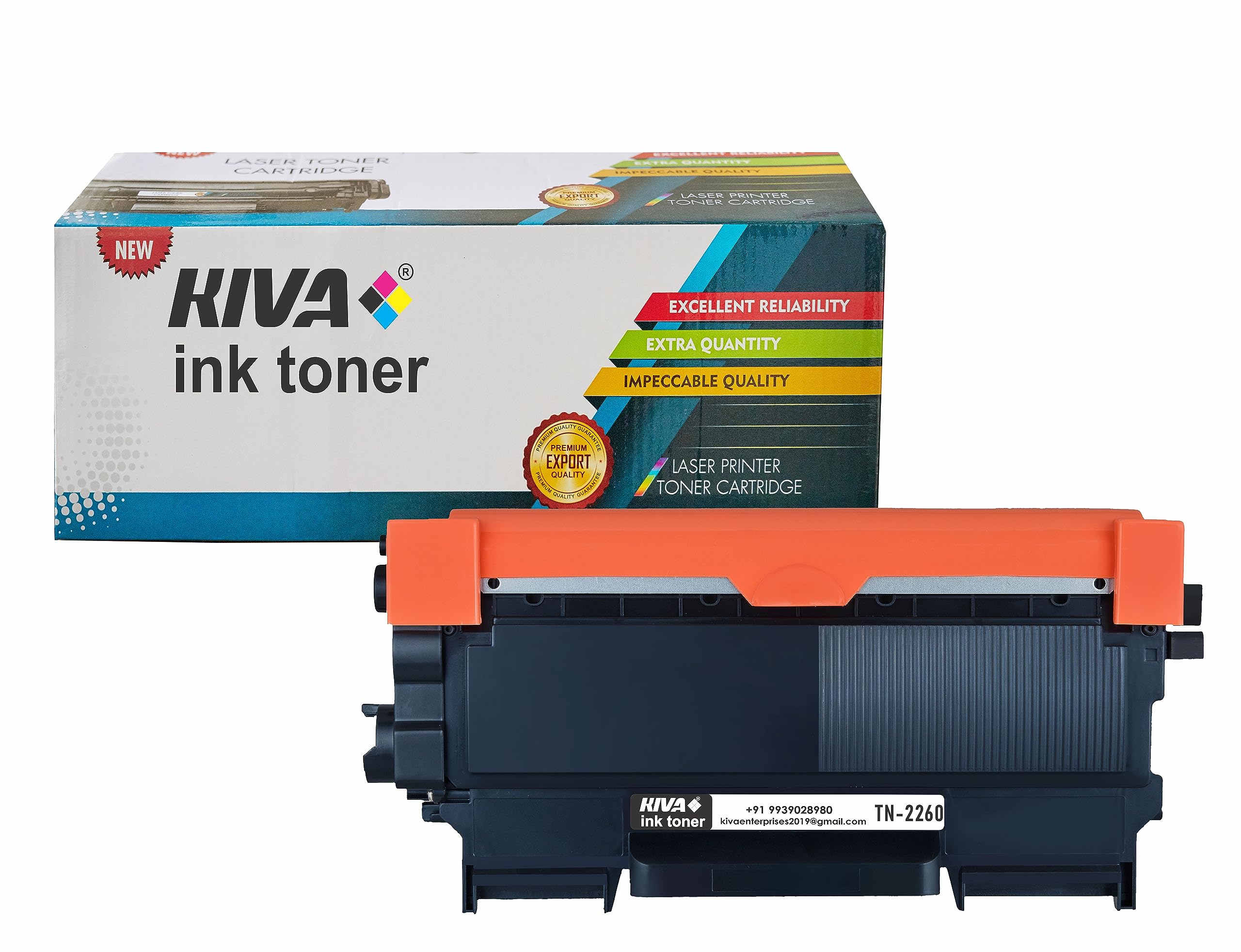 KIVA ink toner TN-2260 / TN2260 Black Toner Cartridge Compatible