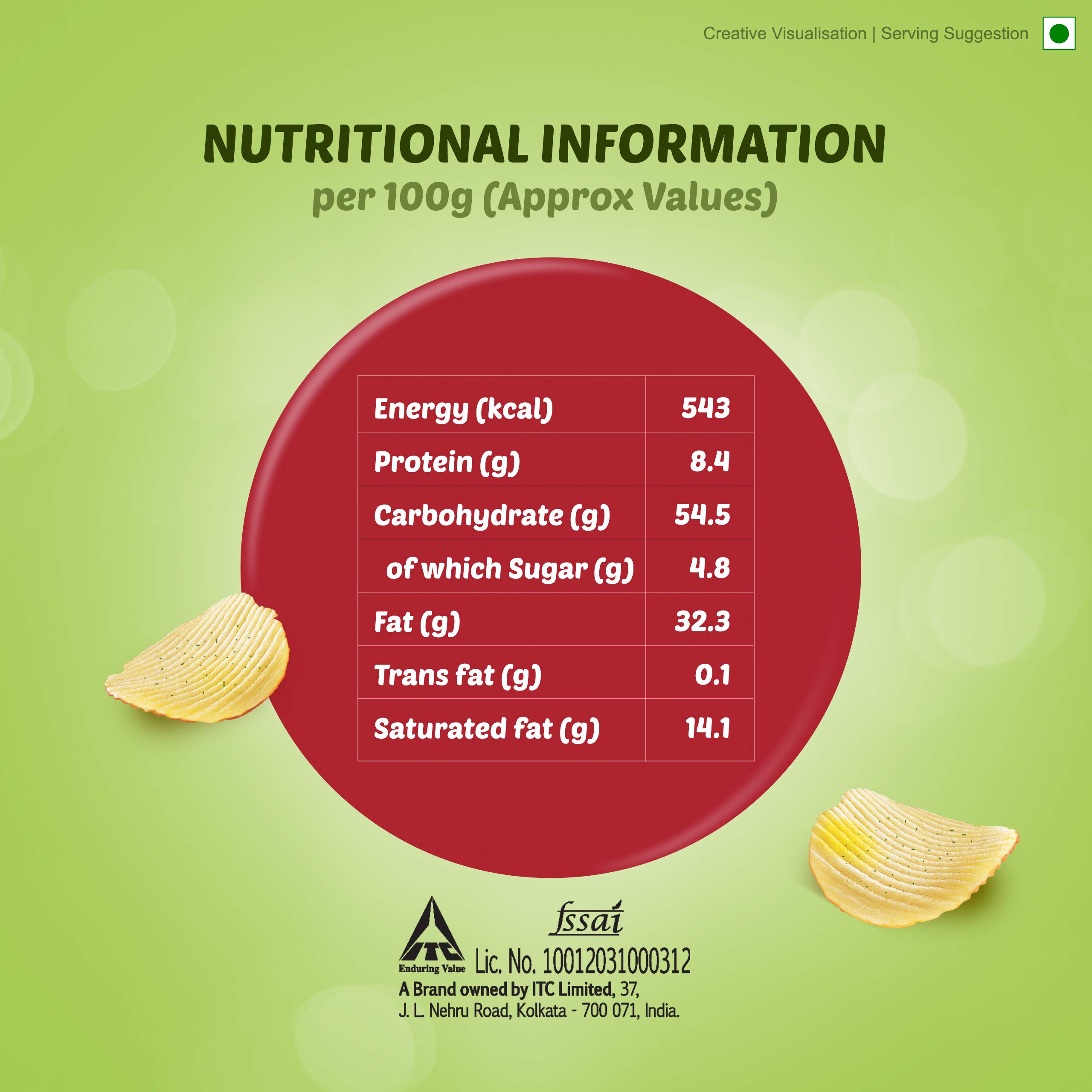 Bingo! Potato Chips, 52g Pack, Crispy & Tangy Potato Chips Perfect for