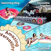 Vista 4 de DMAR Flotador de piscina con forma de dona, tubo y anillo para playa y piscina