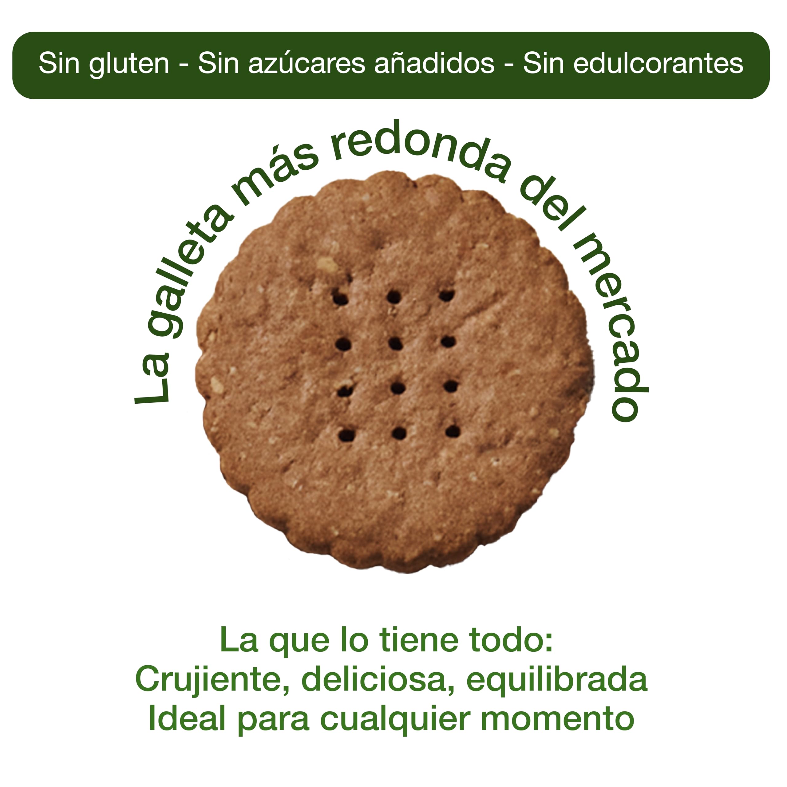 SANTIVERI Galletas Nibs Cacao Triple Zero, Galletas Crujientes con Avena Integral y Cacao, Altas en Fibra, Sin Azúcar Añadido, Vegano - 210 g