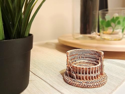 ZaMii Coliseo romano Romano Civilización antigua de griego, Roma e Italia Poliresina tamaño mini estatuilla escultura en miniatura Arquitectura