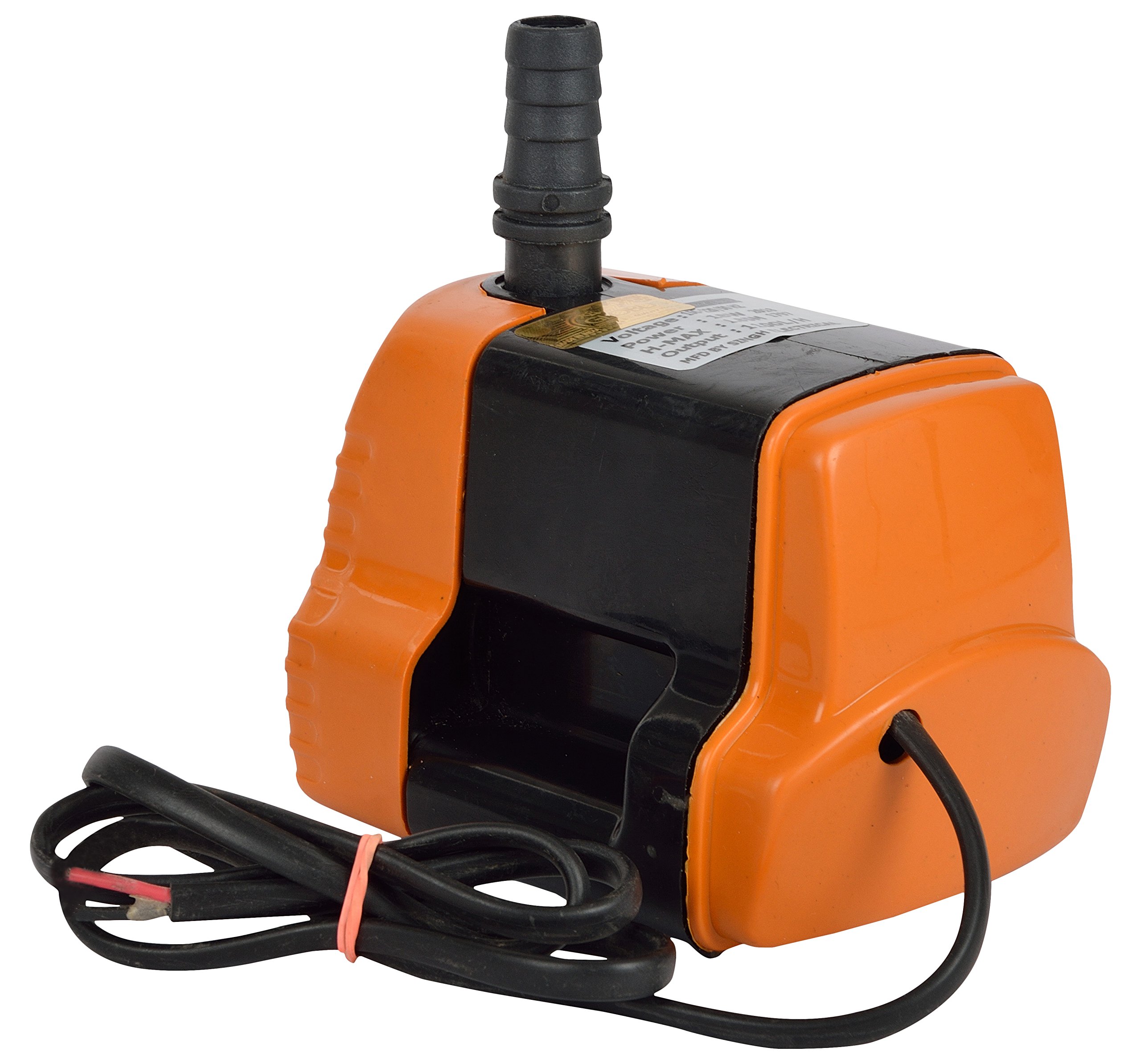 GLOBUS 336 Submersible Water Pump (Orange and Black) with FREE 2 PIN SOCKET 3