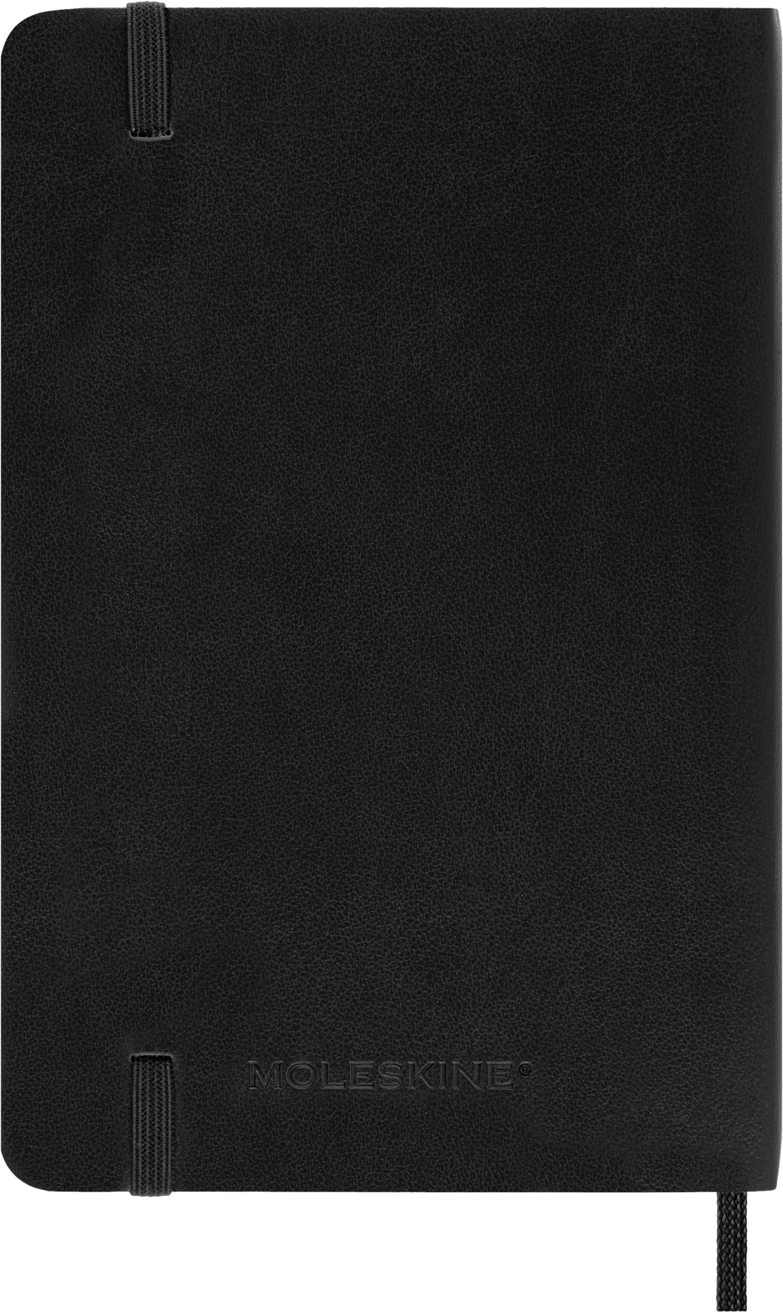 Moleskine Agenda Semanal con Espacio para Notas 12 Meses 2024, Agenda 2024, Formato Pocket 9x14, Tapa Suave y Cierre Elástico, Color Negro