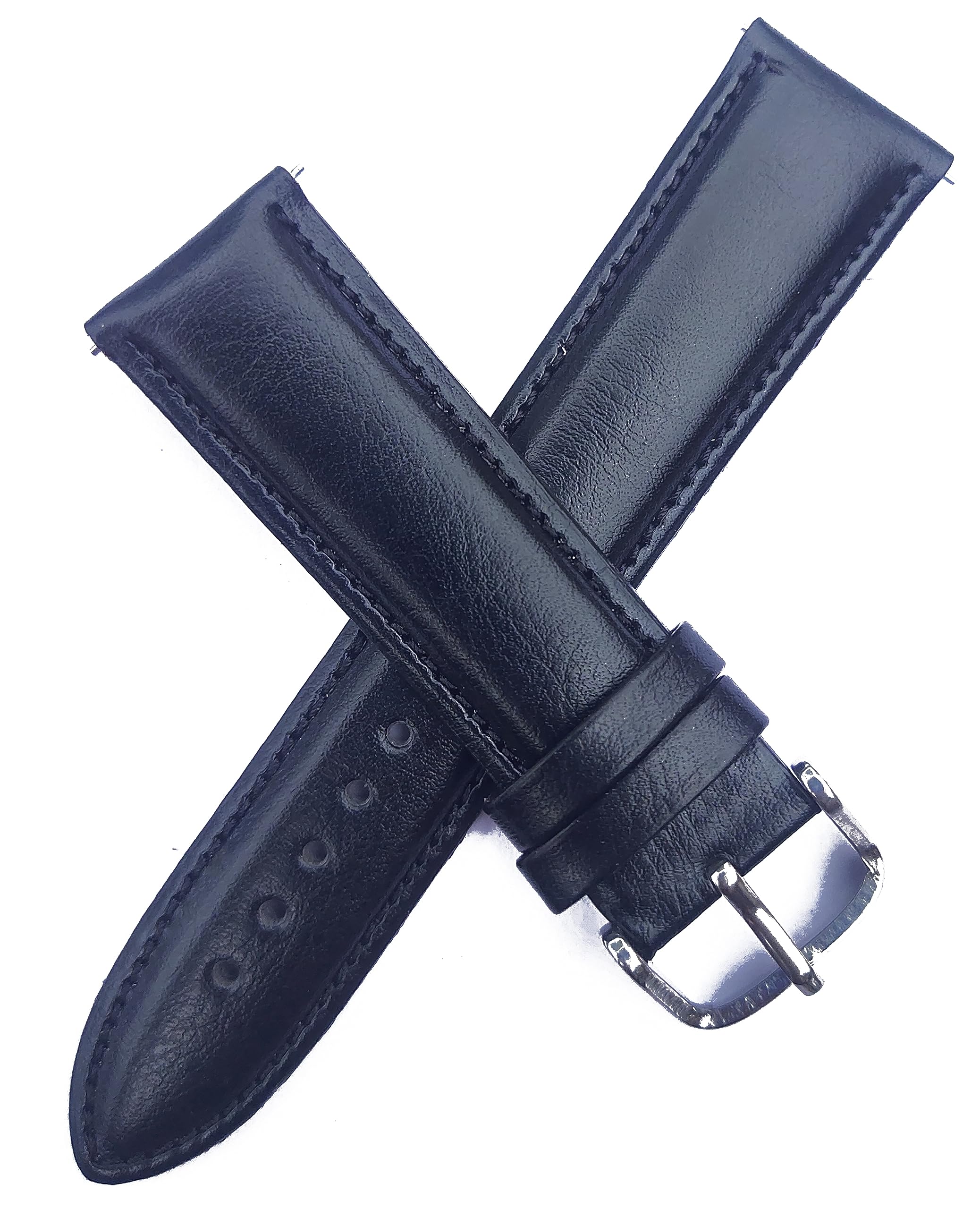 Hide & sheep 24 mm Faux Leather Quick Release Replacement Watch Straps/Band | Rusti Black (B0CF9W73SF) Amazon Price History, Amazon Price Tracker
