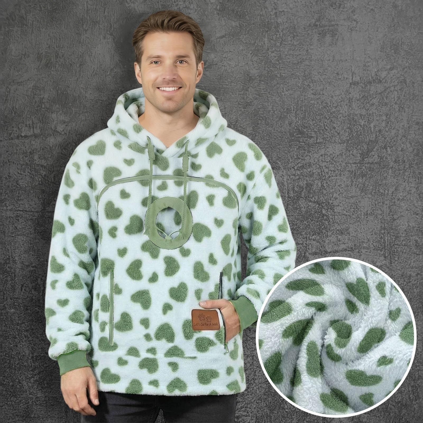Pull à Capuche pour Femmes-Sweat à Capuche Polaire Oversize Confortable Veste doublée Douce pour Tenue hivernale décontractée Pull Femme dédié Quotidien