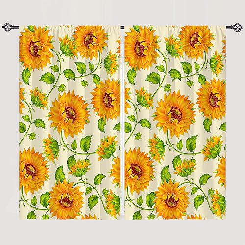 Miniatura 8 de ANHOPE Cortinas de fútbol para niños, con temática deportiva, cortinas de ventana con diseño de fuego, rugby, llama, trueno, rayo, bolsillo para