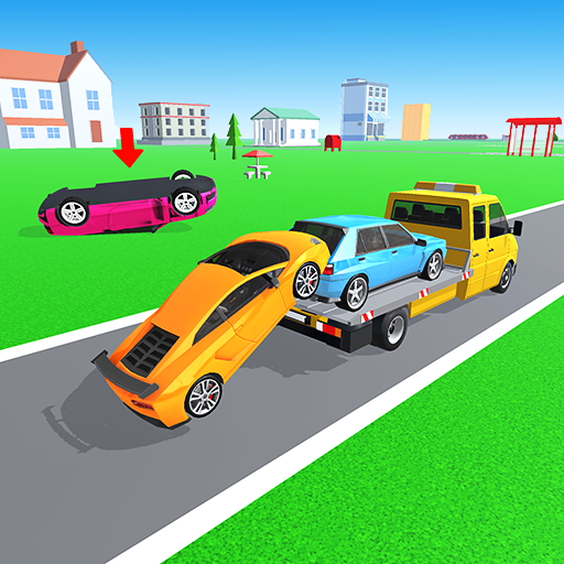 Tow and Go Race! Car Towing Master Tow No Parking Cars Trail Cargo