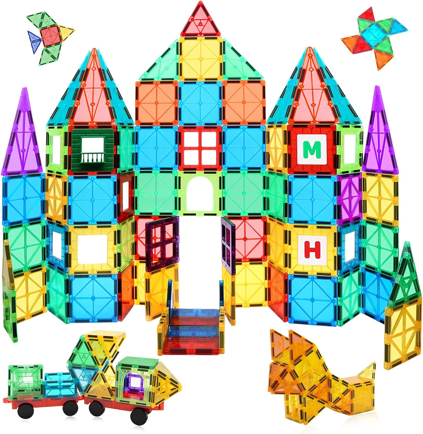Amazon.com: MagHub 150PCS Kids 3D Magnetic Building Blocks, Magnetic ...