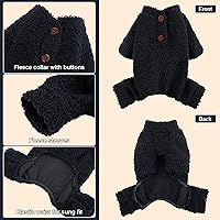 Vista 2 de Suéteres para perros pequeños para invierno, pijamas de perro de tamaño pequeño para niños y niñas, ropa de forro polar para mascotas, atuendo