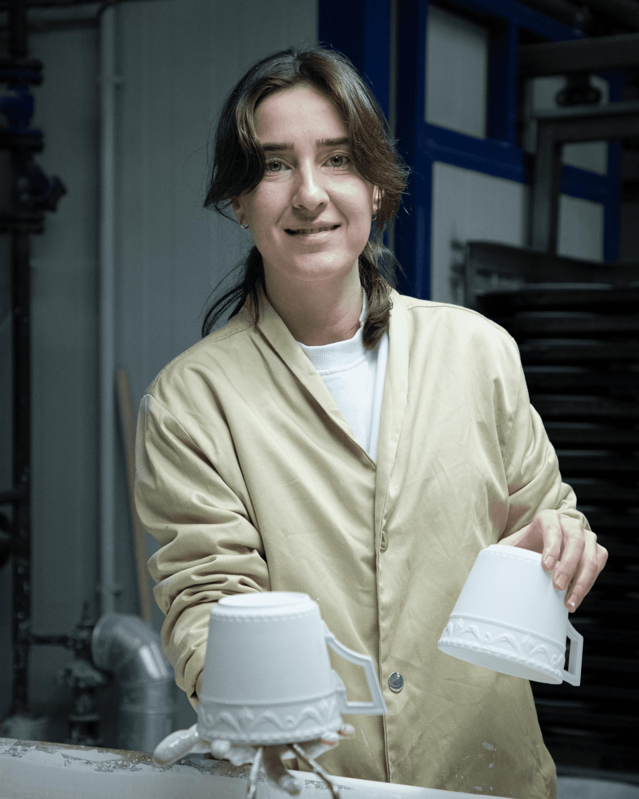 KPM Berlin Kurland Tasse à café en porcelaine, fabriquée à la main à Berlin, 0,36 l, blanche, dans un coffret cadeau