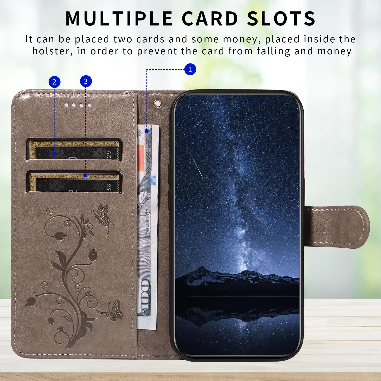 SRISHP Cover per Honor 90 Lite, Magnetica Cover a Libro con Slot per Schede, Custodia in PU Pelle Portafoglio per Honor 90 Lite, Rosso