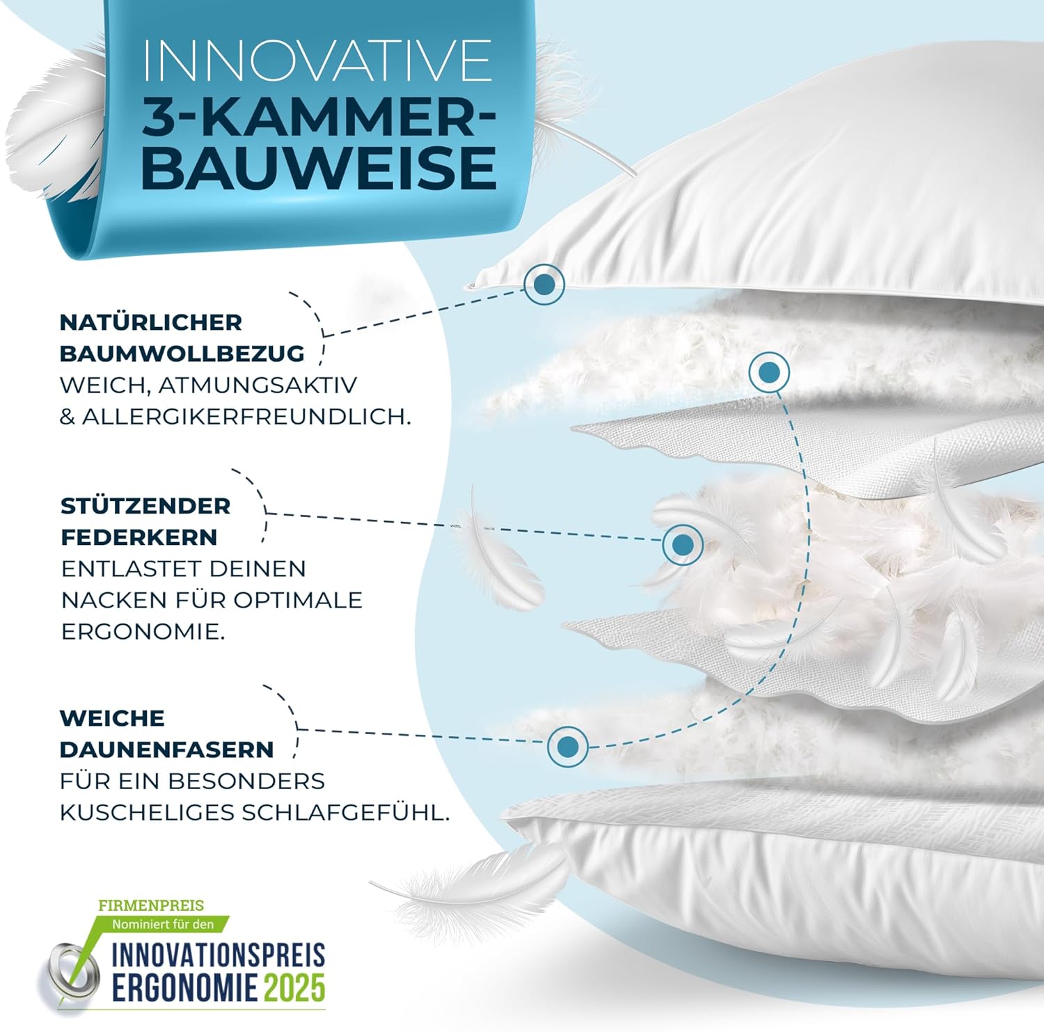 Párnák használata különböző pozíciókban