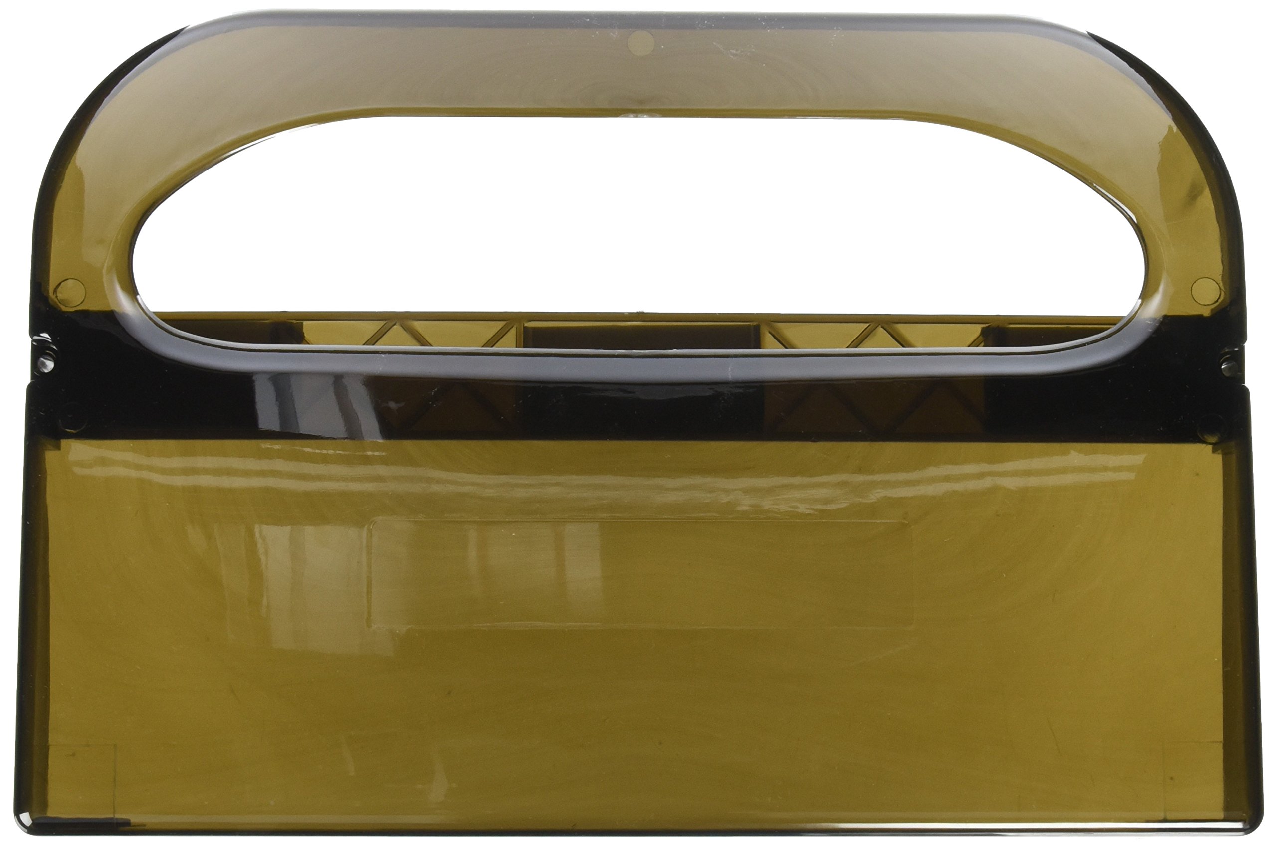 Hospeco HG-1S Health Gards Half-Fold Smoke Plastic Wall Mounted Toilet Seat Cover Dispenser