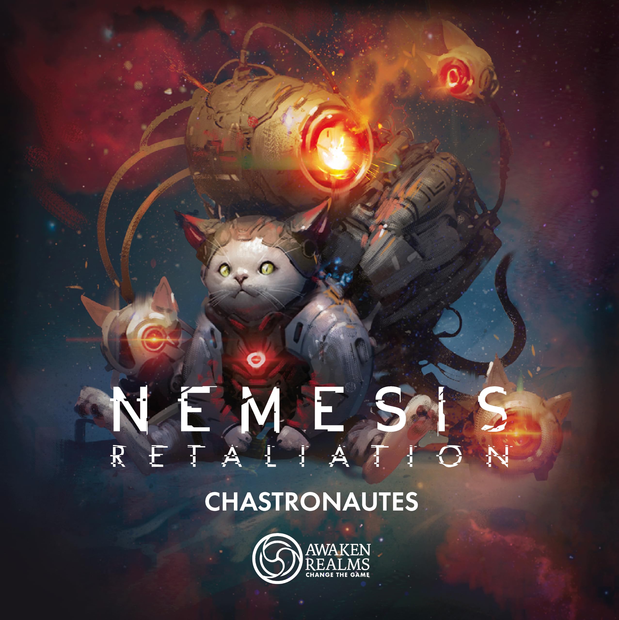 Awaken Realms | Nemesis Retaliation: Spacecats | Accessorio Miniature | 1-5 Giocatori | 120 Minuti