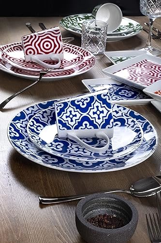 Miniatura 6 de Casablanca - Juego de vajilla de porcelana para 6 personas, 24 piezas, apto para lavavajillas