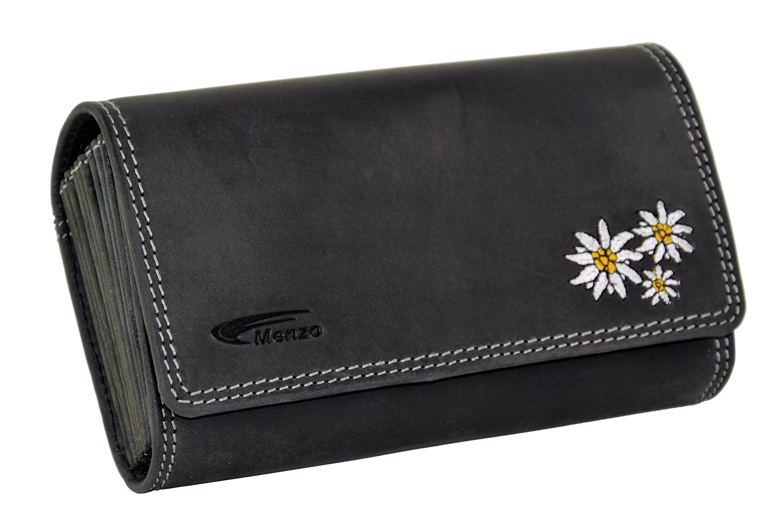 Menzo - Juego de camarero profesional, 12 meses de garantía Bolsa de camarero, monedero de piel, doble cosido en diferentes colores y diseños