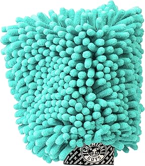 Chemical Guys MIC513 Big Noodle Supersized Car Wash Mitt, Safe for Cars, Trucks, SUVs, RVs & More, Turquoise (11" x 12")