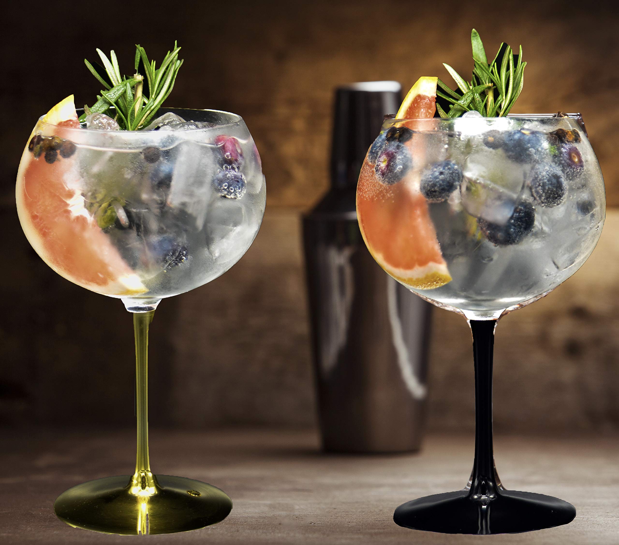 Gin Balloon Glasses Set of 2 15oz Hand Blown unleaded Crystal Balloon