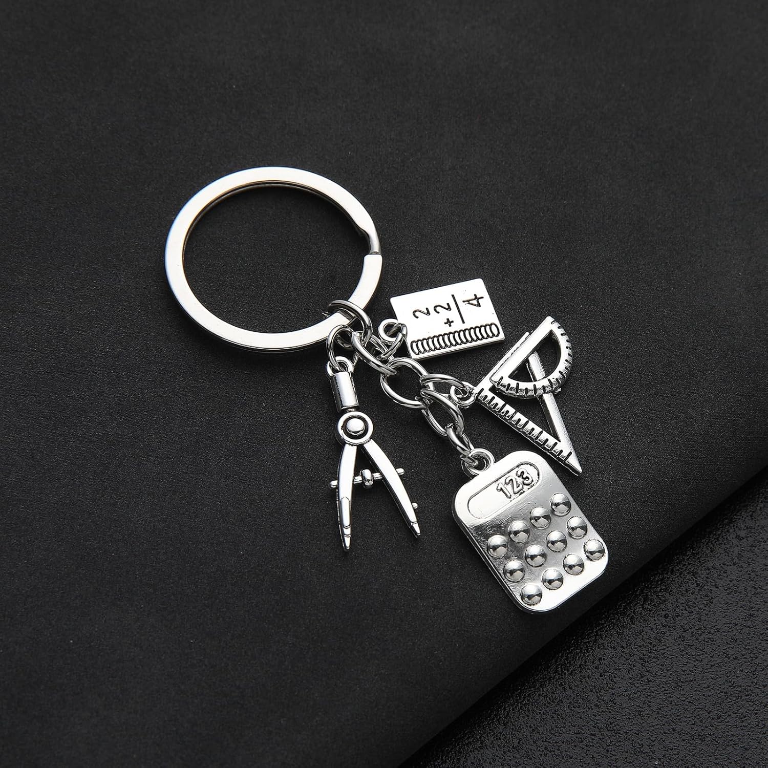 PHAETON 20PCS MathTeacher Gifts Mathematics Teacher Keychain, Teacher Keychain, Architect, Architectural Engineer Teacher, Geometry, Math Book, Teacher Gift, Math Teacher Key Ring - Image 5