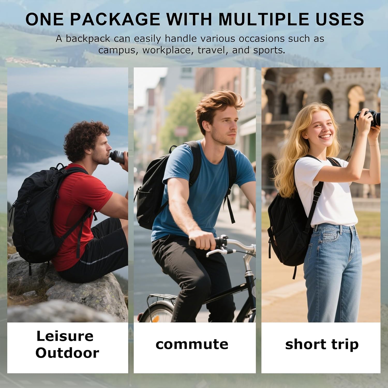 Wrangler Tradesman Backpack, Water Resistant Casual Daypack for Travel Work School, Unisex Laptop Backpack with Notebook Sleeve - Image 6