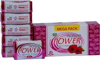 Power Soaps Nature Power Beauty Soap (Pack Of 6) -125G |Soft, Radiant & Glowing Skin| Tfm 76% Grade 1 Soap| 100% Vegan | S... Price In India
