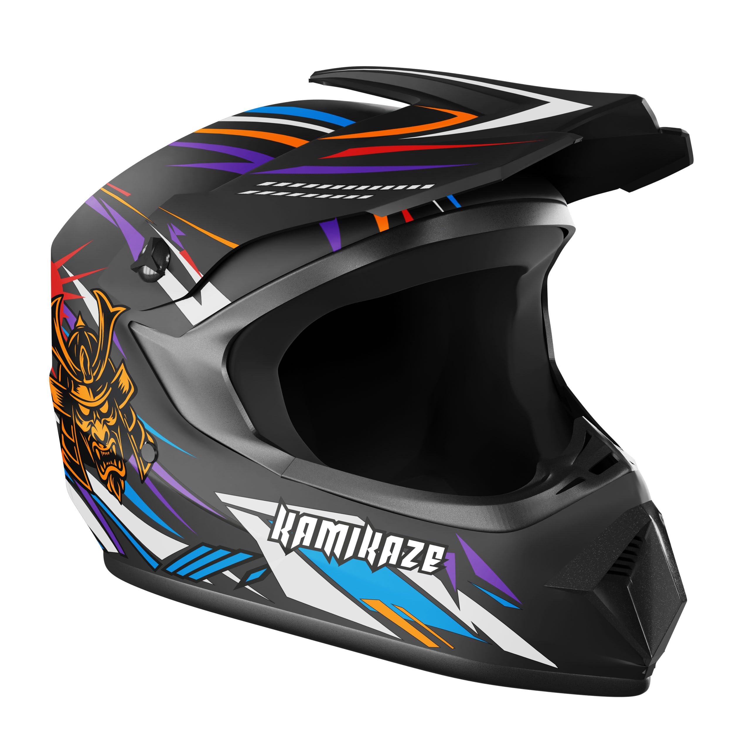 Casco integrale Kamikaze Ninja, taglie M, L e XL, casco protettivo per ciclismo, monopattino, BMX, enduro e downhill, leggero e resistente agli urti