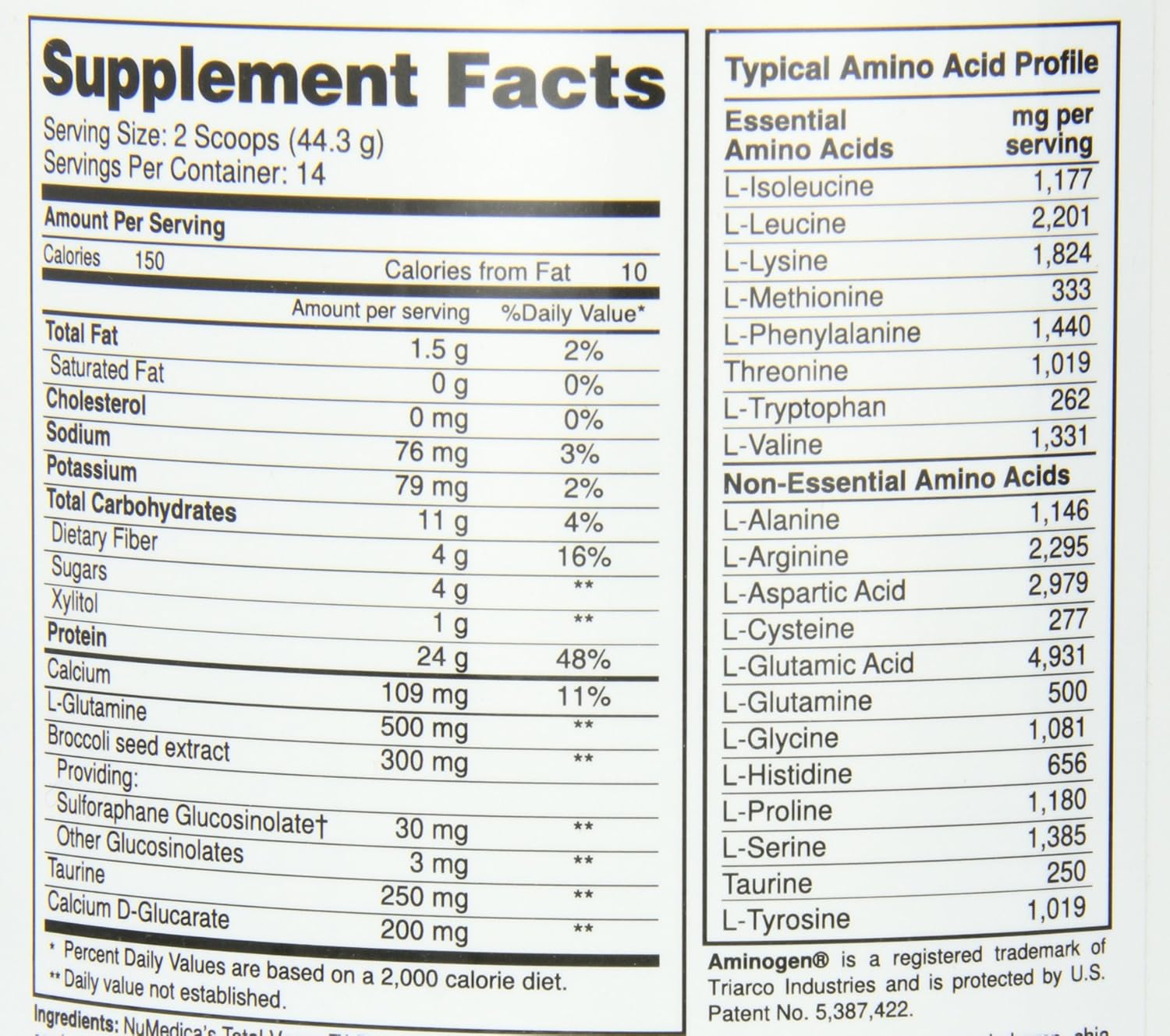 NuMedica - Total Vegan Chocolate Delight 21.86 Ounce - 14 Servings