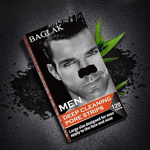 Miniatura 7 de Tiras de poros de puntos negros para hombre, 120 tiras, limpieza profunda, poros de la nariz de la cara, eliminación de puntos negros, tamaño grande